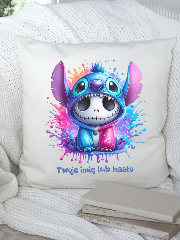 Poduszka dla dzieci - Jack Skellington w bluzie z kapturem Stitcha