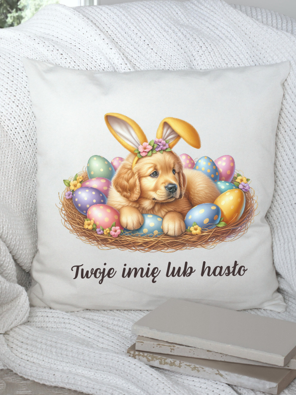 Poduszka WIELKANOC - Piesek z uszkami