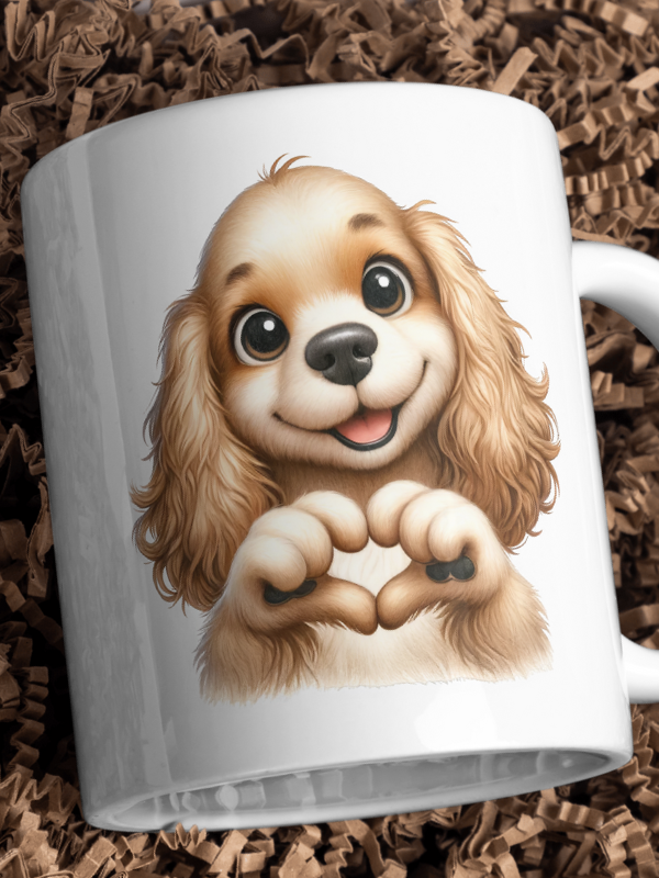Kubek WALENTYNKI - Cocker Spaniel z sercem