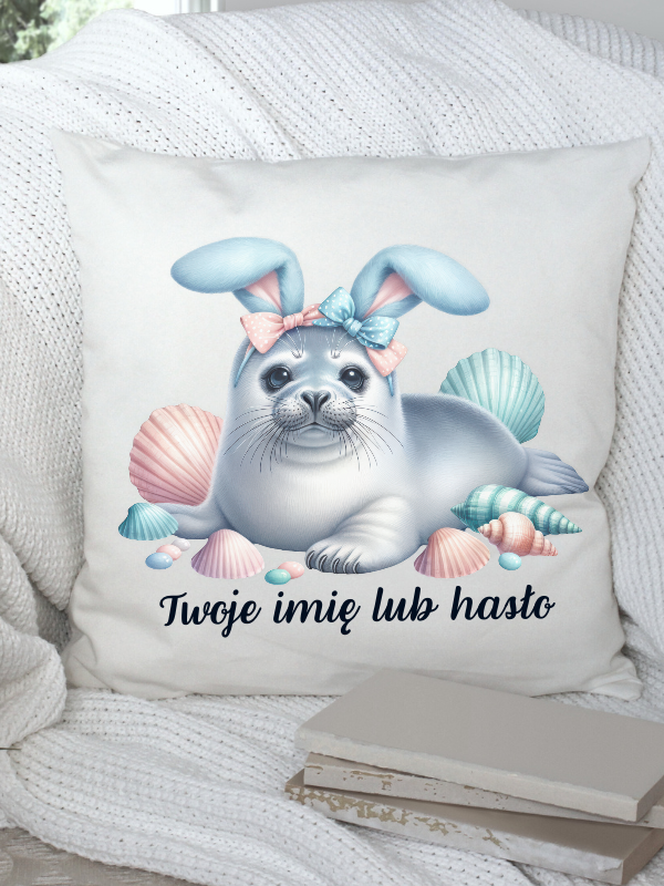 Poduszka WIELKANOC - Foka z uszkami