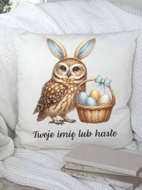 Poduszka WIELKANOC - Sowa z uszkami