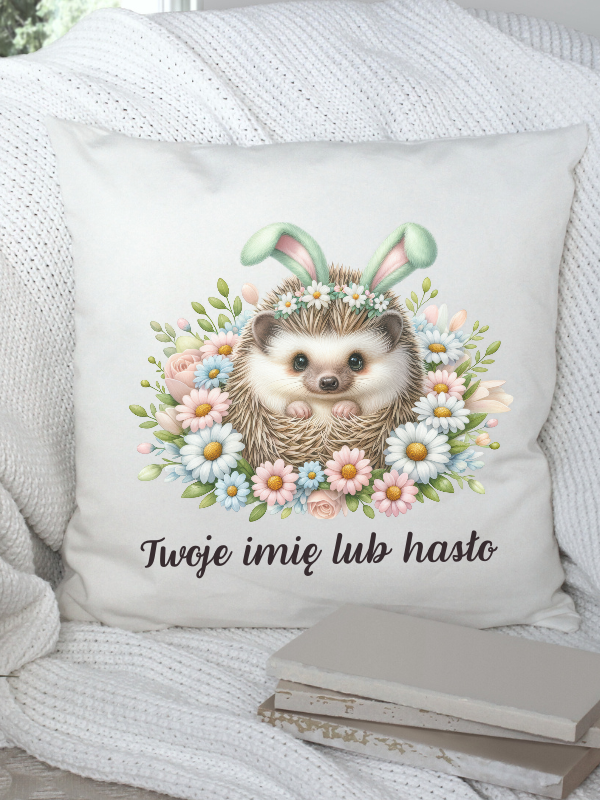 Poduszka WIELKANOC - Pani Jeżyk z uszkami