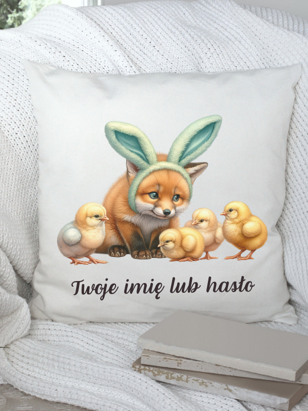 Poduszka WIELKANOC - Lisek z uszkami
