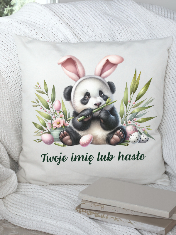 Poduszka WIELKANOC - Panda z uszkami