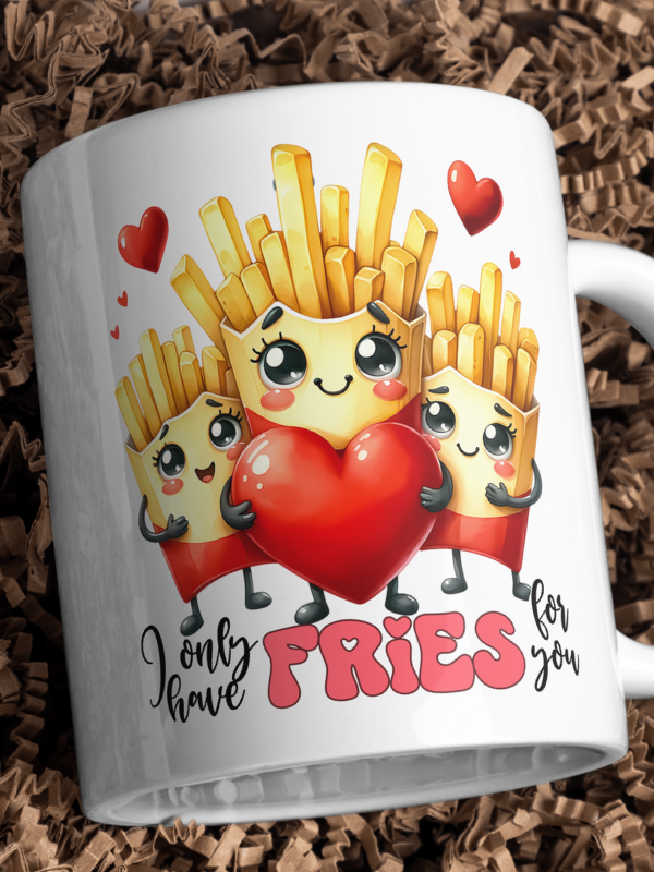 Kubek WALENTYNKI - Trzy urocze paczki frytek