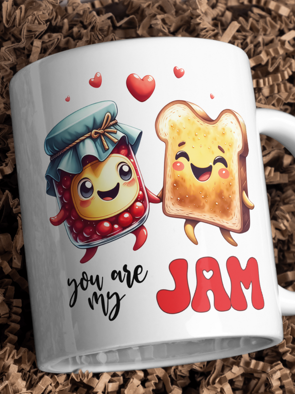 Kubek WALENTYNKI - Dżem i tost