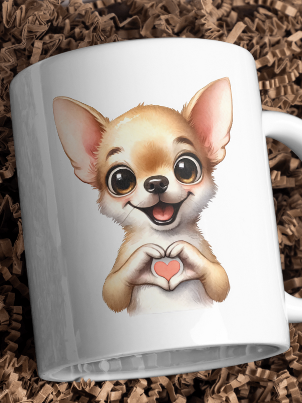 Kubek WALENTYNKI - Chihuahua z sercem