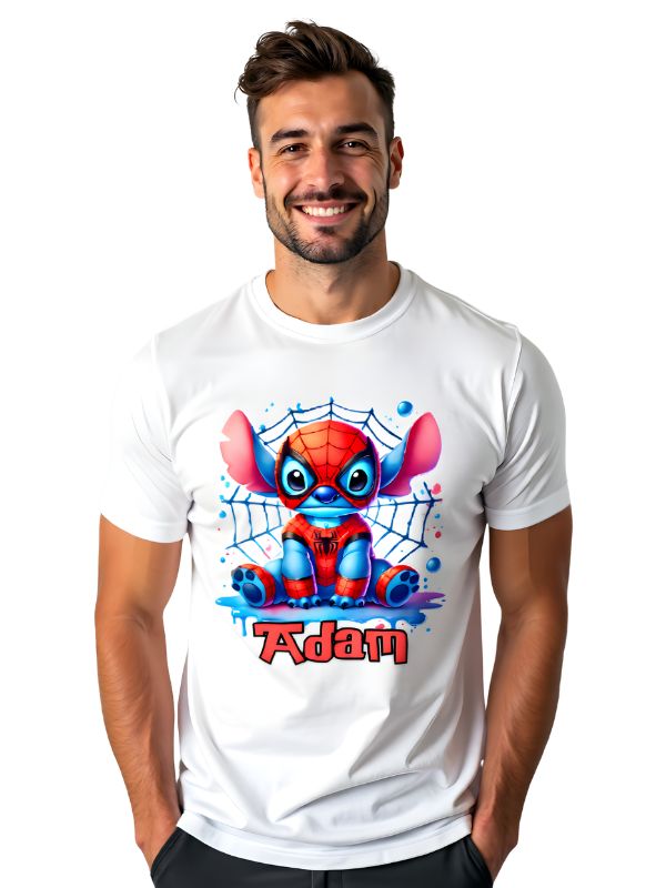 Koszulka - Stitch w stroju Spidermana