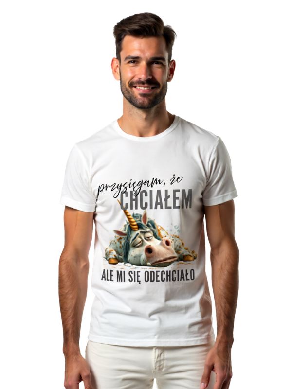 Koszulka - Przysięgam, że CHCIAŁEM ale mi się odechciało - UNICORN