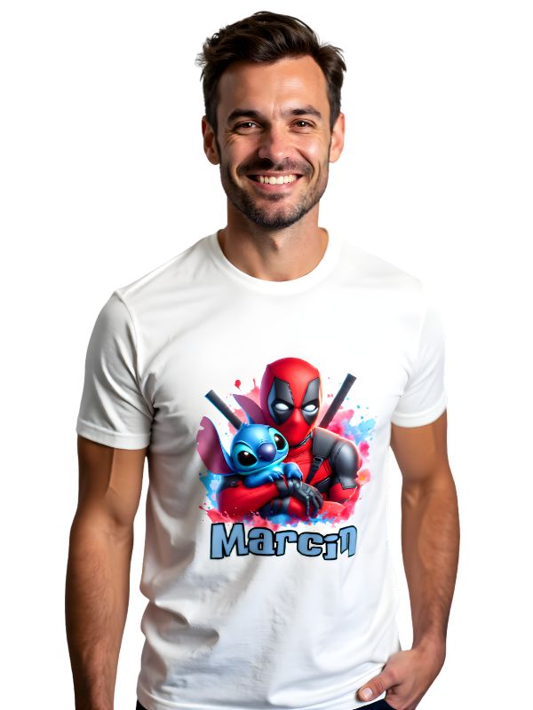 Koszulka - Deadpool i Stitch