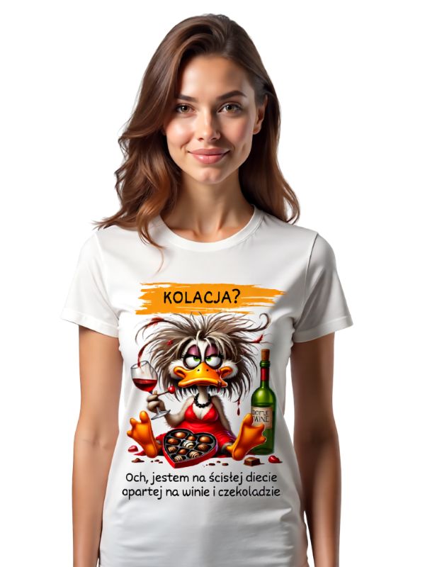 Koszulka - KOLACJA? Och, jestem na ścisłej diecie..