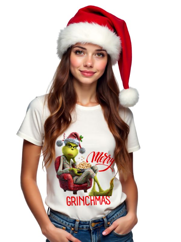 Koszulka - GRINCH w fotelu - Merry CHRINCHMAS