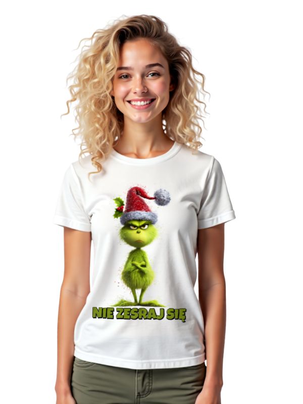 Koszulka - GRINCH - NIE ZESRAJ SIĘ