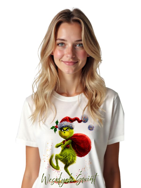 Koszulka - Grinch - Wesołych Świąt