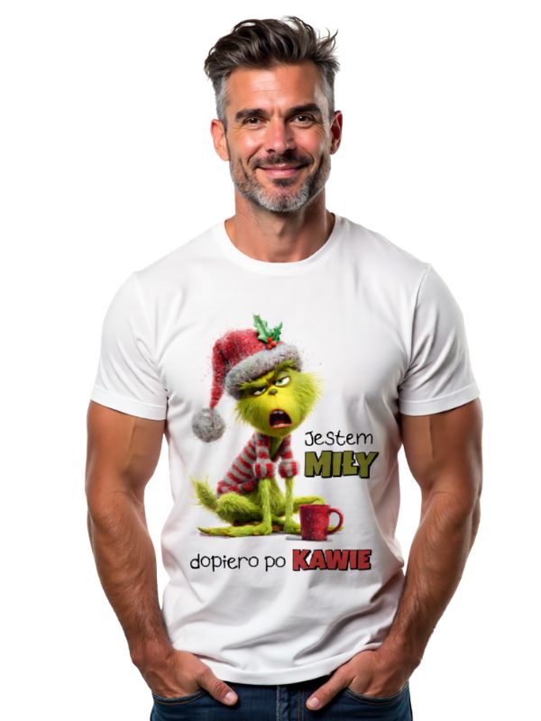 Koszulka - Jestem MIŁY dopiero po KAWIE